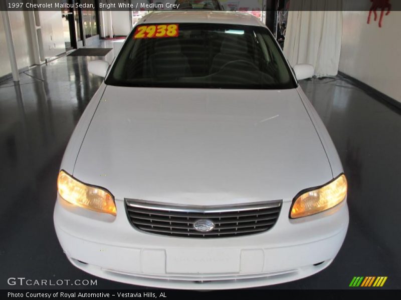 Bright White / Medium Grey 1997 Chevrolet Malibu Sedan
