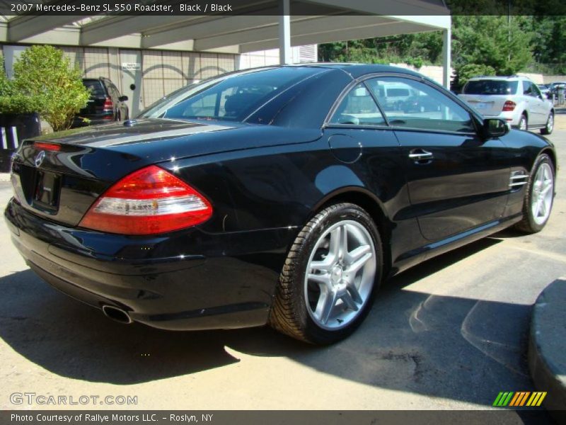 Black / Black 2007 Mercedes-Benz SL 550 Roadster