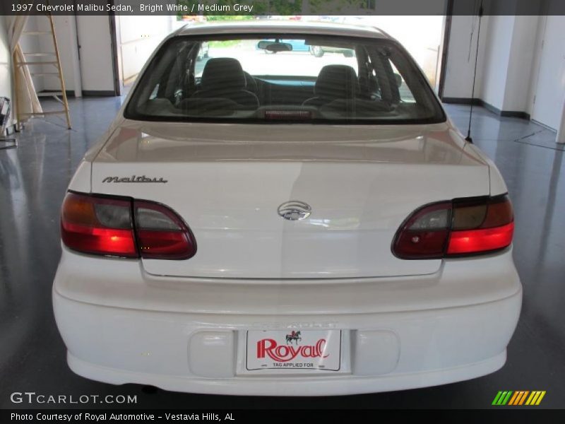 Bright White / Medium Grey 1997 Chevrolet Malibu Sedan