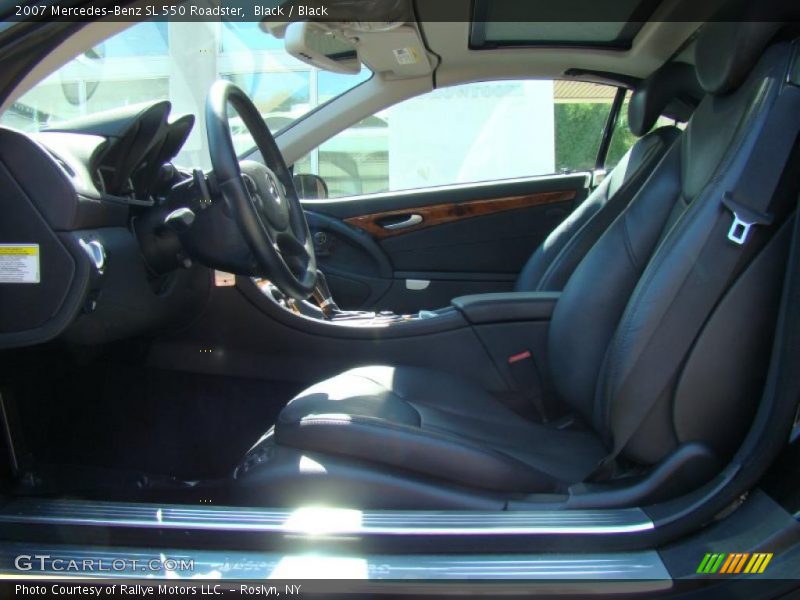 Black / Black 2007 Mercedes-Benz SL 550 Roadster