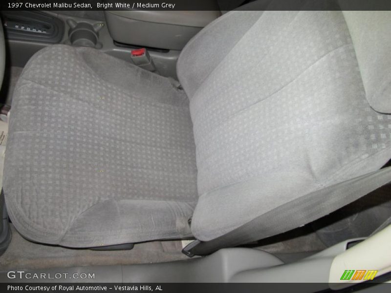 Bright White / Medium Grey 1997 Chevrolet Malibu Sedan