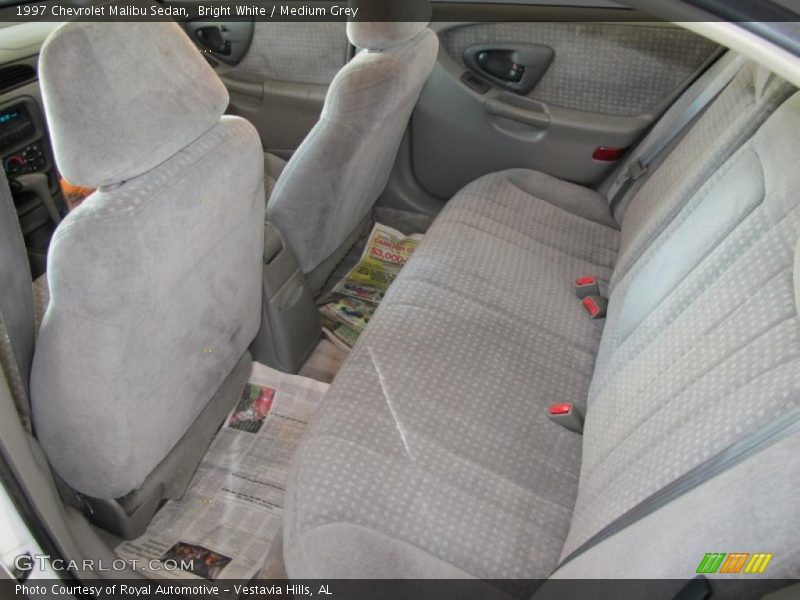 Bright White / Medium Grey 1997 Chevrolet Malibu Sedan