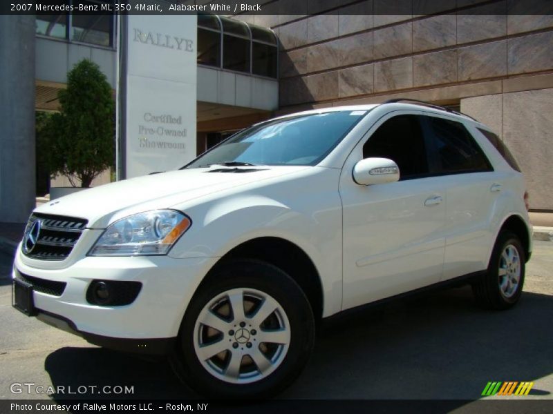 Alabaster White / Black 2007 Mercedes-Benz ML 350 4Matic