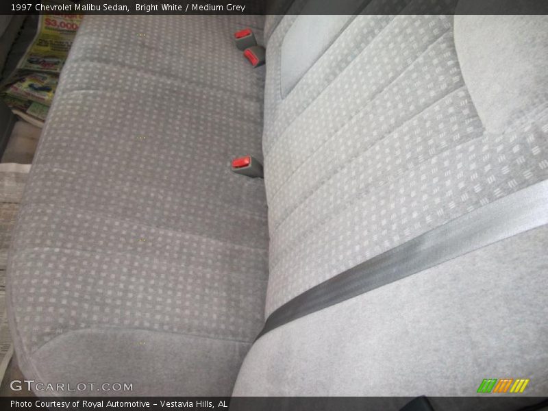 Bright White / Medium Grey 1997 Chevrolet Malibu Sedan