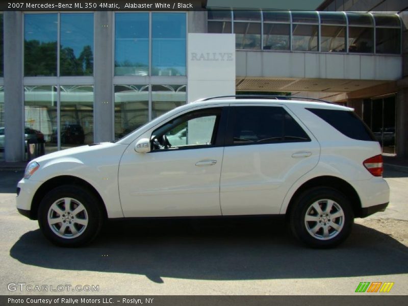 Alabaster White / Black 2007 Mercedes-Benz ML 350 4Matic