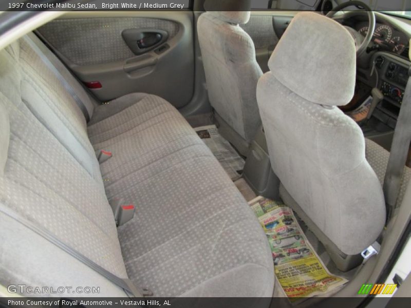 Bright White / Medium Grey 1997 Chevrolet Malibu Sedan