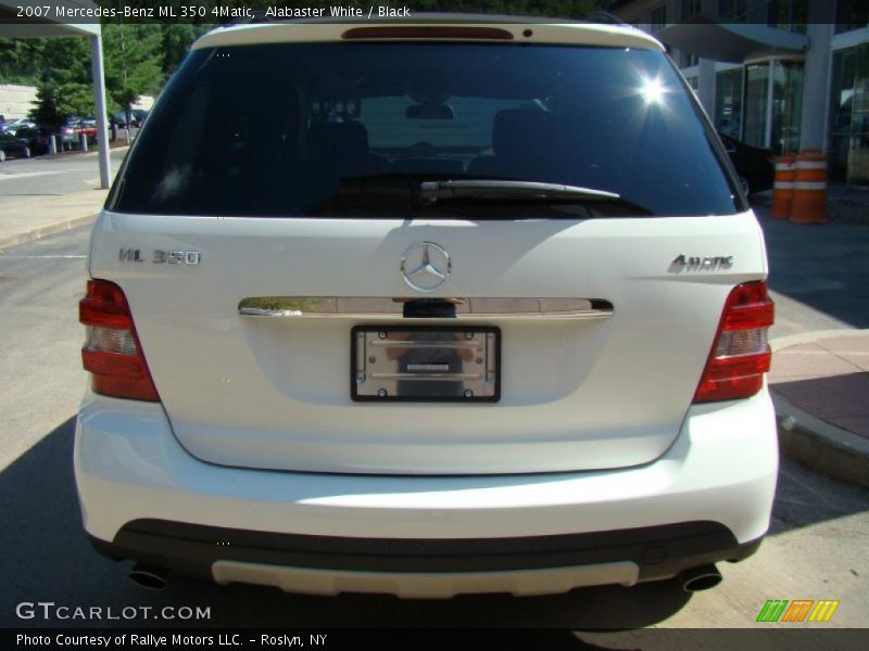 Alabaster White / Black 2007 Mercedes-Benz ML 350 4Matic
