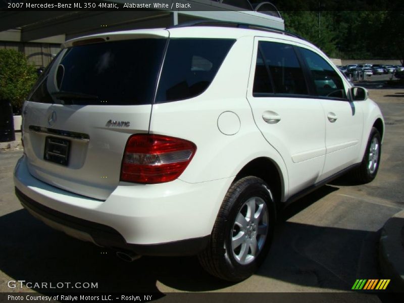 Alabaster White / Black 2007 Mercedes-Benz ML 350 4Matic