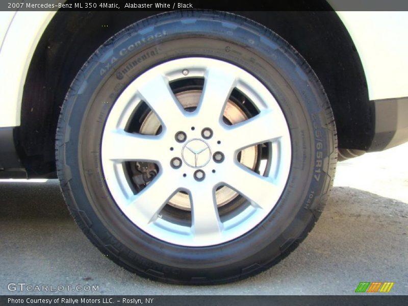 Alabaster White / Black 2007 Mercedes-Benz ML 350 4Matic
