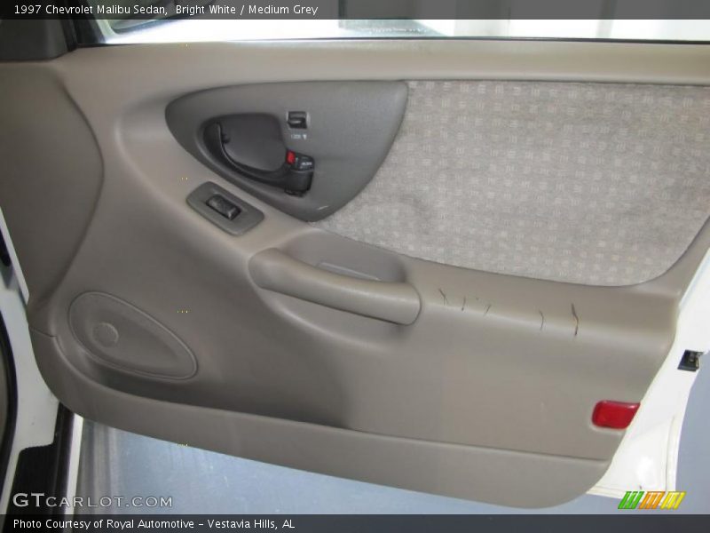 Bright White / Medium Grey 1997 Chevrolet Malibu Sedan
