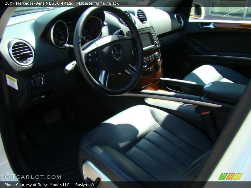 Alabaster White / Black 2007 Mercedes-Benz ML 350 4Matic