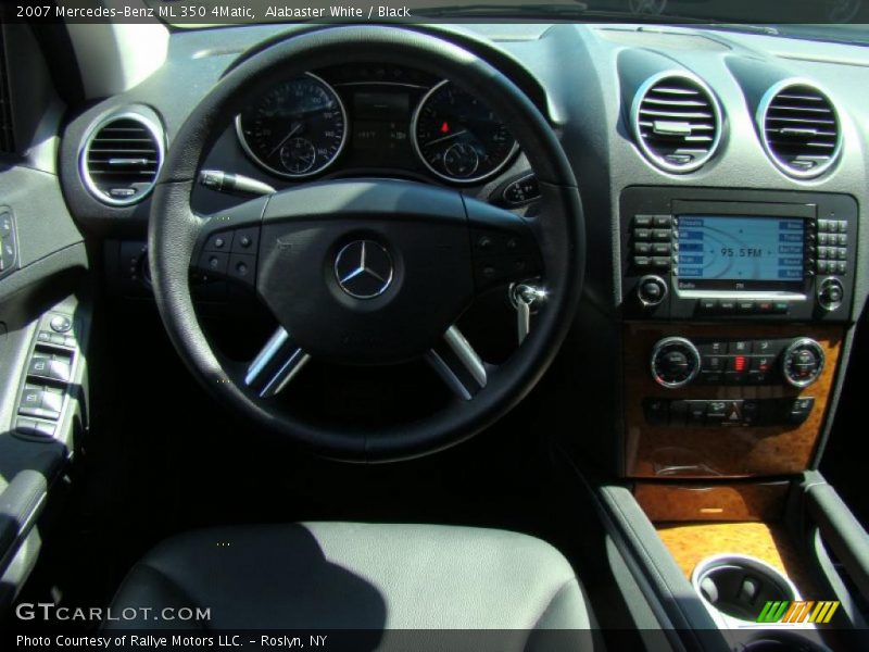 Alabaster White / Black 2007 Mercedes-Benz ML 350 4Matic