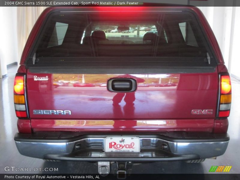 Sport Red Metallic / Dark Pewter 2004 GMC Sierra 1500 SLE Extended Cab