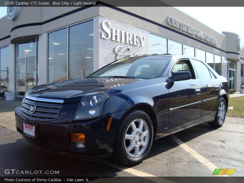 Blue Chip / Light Neutral 2005 Cadillac CTS Sedan