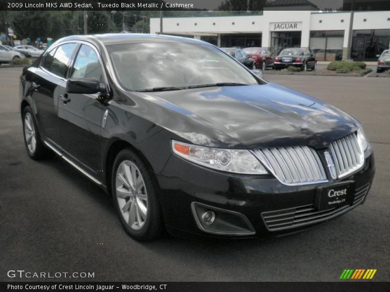 Tuxedo Black Metallic / Cashmere 2009 Lincoln MKS AWD Sedan