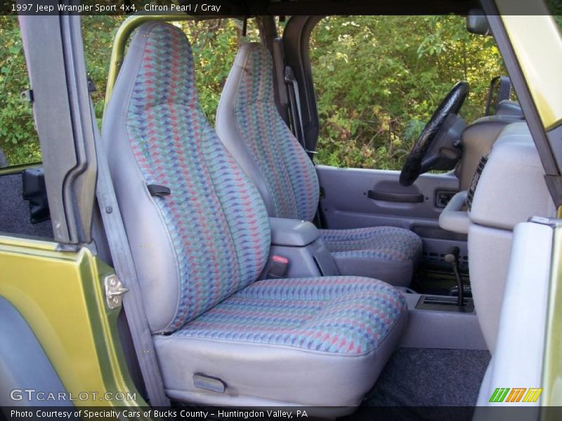 Citron Pearl / Gray 1997 Jeep Wrangler Sport 4x4
