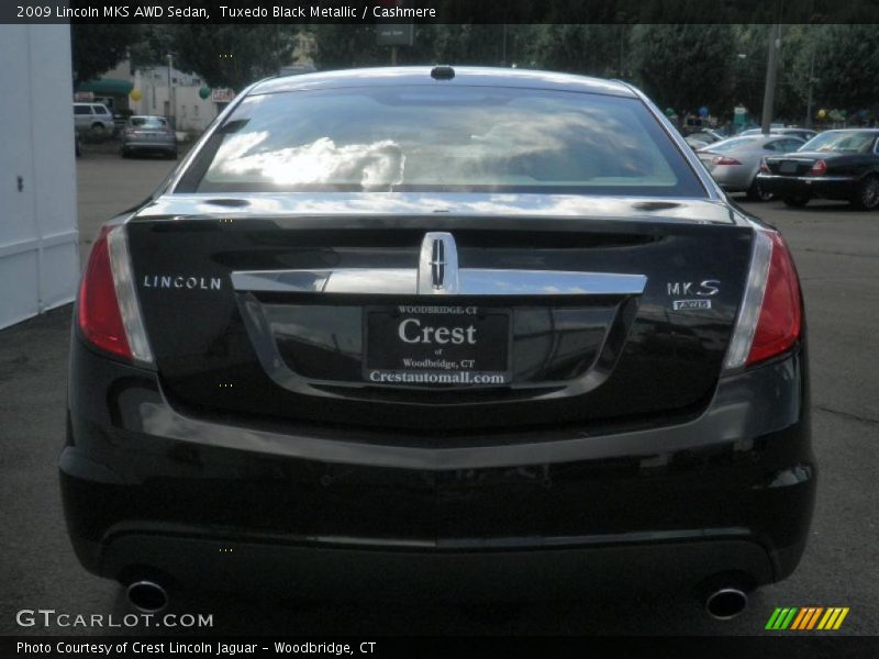 Tuxedo Black Metallic / Cashmere 2009 Lincoln MKS AWD Sedan