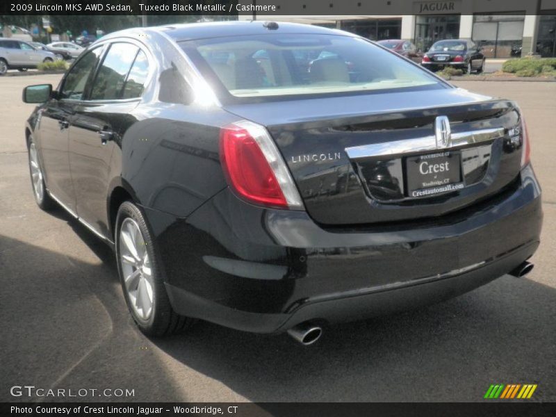 Tuxedo Black Metallic / Cashmere 2009 Lincoln MKS AWD Sedan