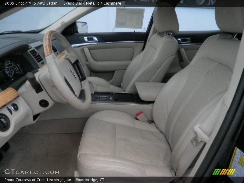 Tuxedo Black Metallic / Cashmere 2009 Lincoln MKS AWD Sedan