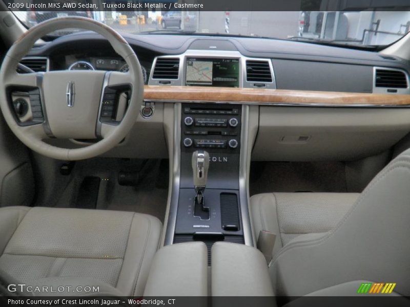 Tuxedo Black Metallic / Cashmere 2009 Lincoln MKS AWD Sedan