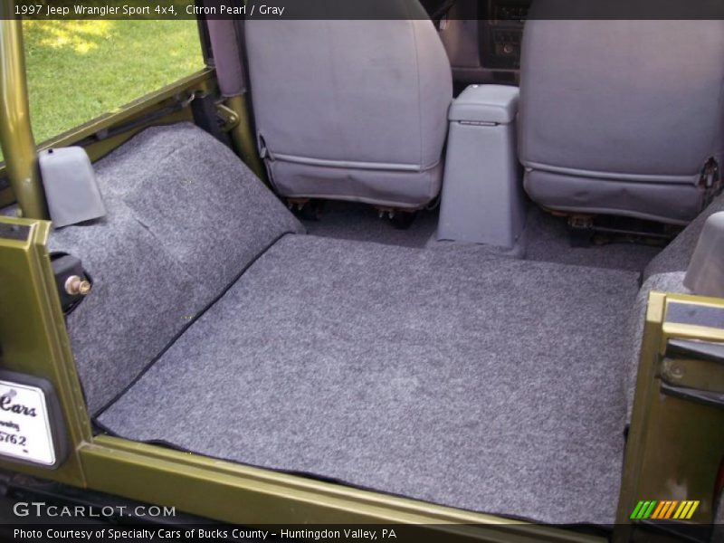 Citron Pearl / Gray 1997 Jeep Wrangler Sport 4x4