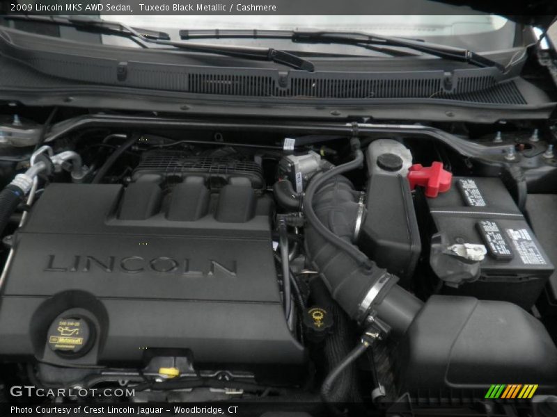 Tuxedo Black Metallic / Cashmere 2009 Lincoln MKS AWD Sedan