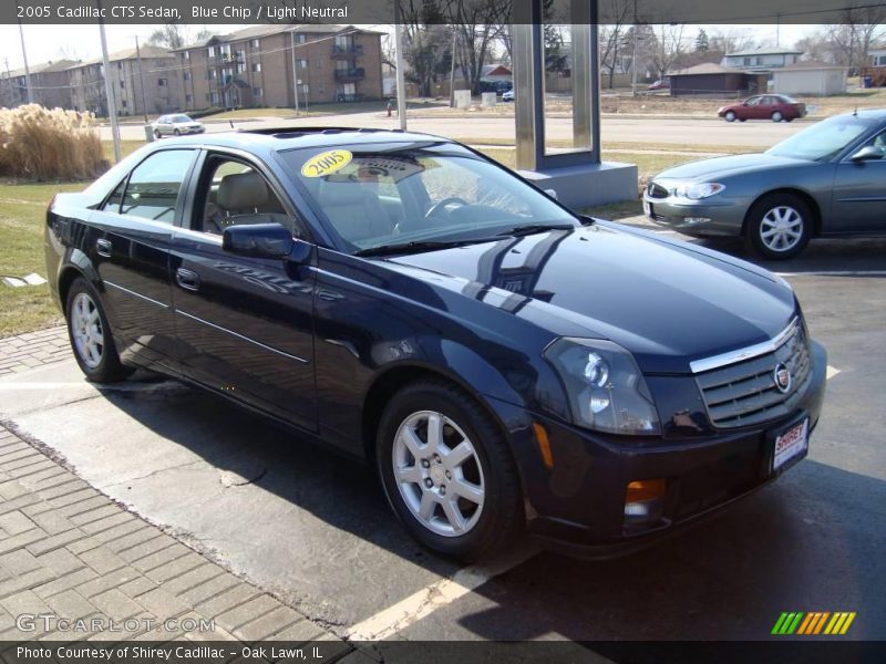 Blue Chip / Light Neutral 2005 Cadillac CTS Sedan