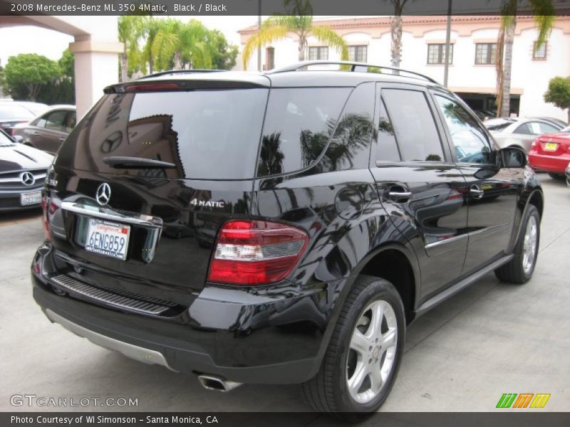 Black / Black 2008 Mercedes-Benz ML 350 4Matic