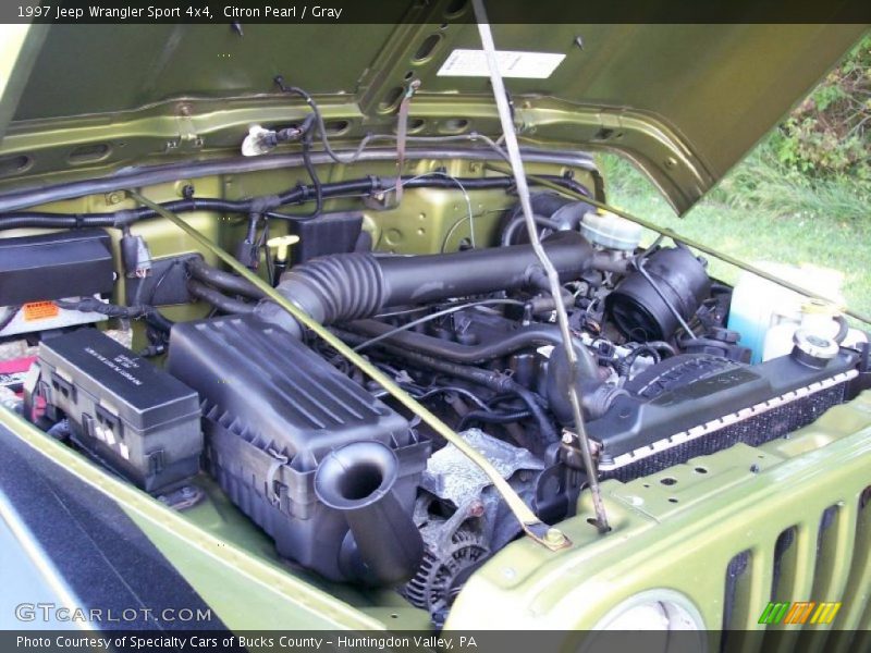 Citron Pearl / Gray 1997 Jeep Wrangler Sport 4x4