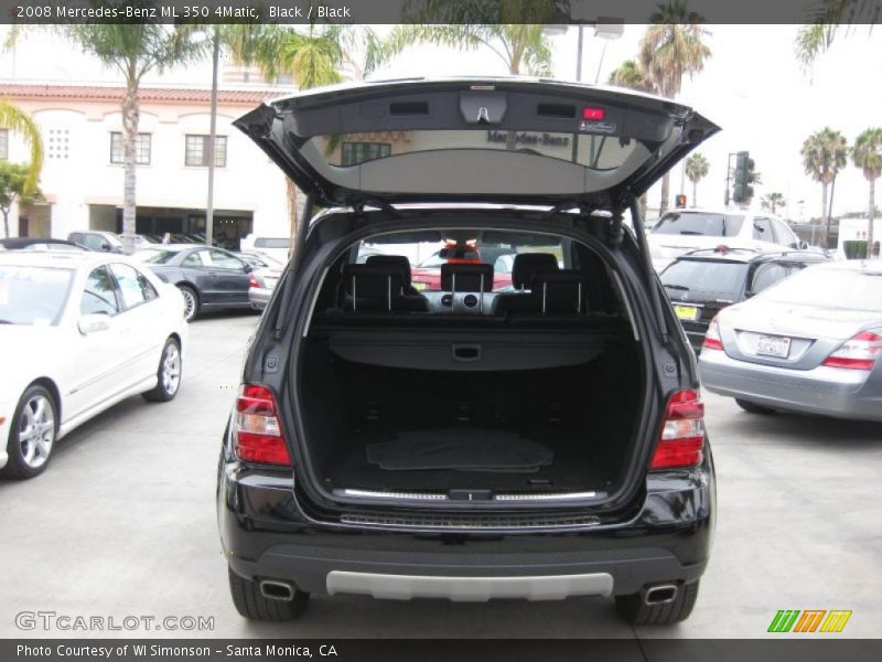 Black / Black 2008 Mercedes-Benz ML 350 4Matic