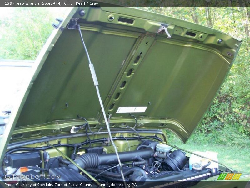 Citron Pearl / Gray 1997 Jeep Wrangler Sport 4x4