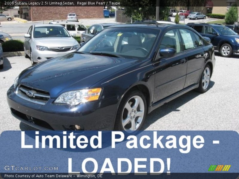 Regal Blue Pearl / Taupe 2006 Subaru Legacy 2.5i Limited Sedan