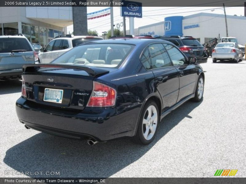 Regal Blue Pearl / Taupe 2006 Subaru Legacy 2.5i Limited Sedan
