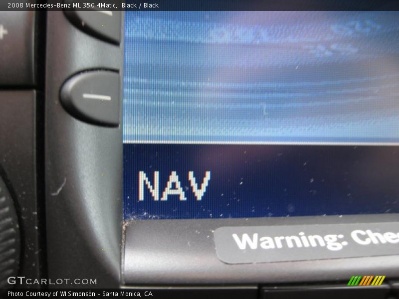 Black / Black 2008 Mercedes-Benz ML 350 4Matic