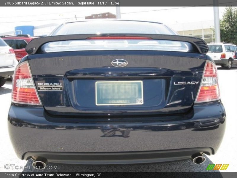 Regal Blue Pearl / Taupe 2006 Subaru Legacy 2.5i Limited Sedan
