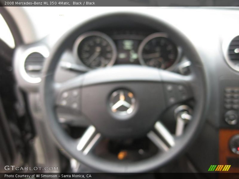 Black / Black 2008 Mercedes-Benz ML 350 4Matic