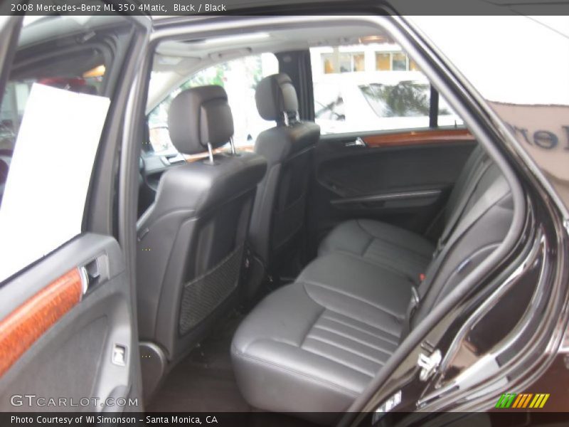 Black / Black 2008 Mercedes-Benz ML 350 4Matic