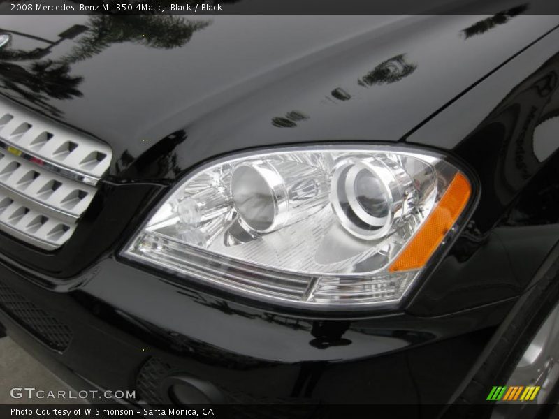 Black / Black 2008 Mercedes-Benz ML 350 4Matic