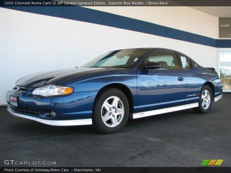 Superior Blue Metallic / Ebony Black 2003 Chevrolet Monte Carlo SS Jeff Gordon Signature Edition