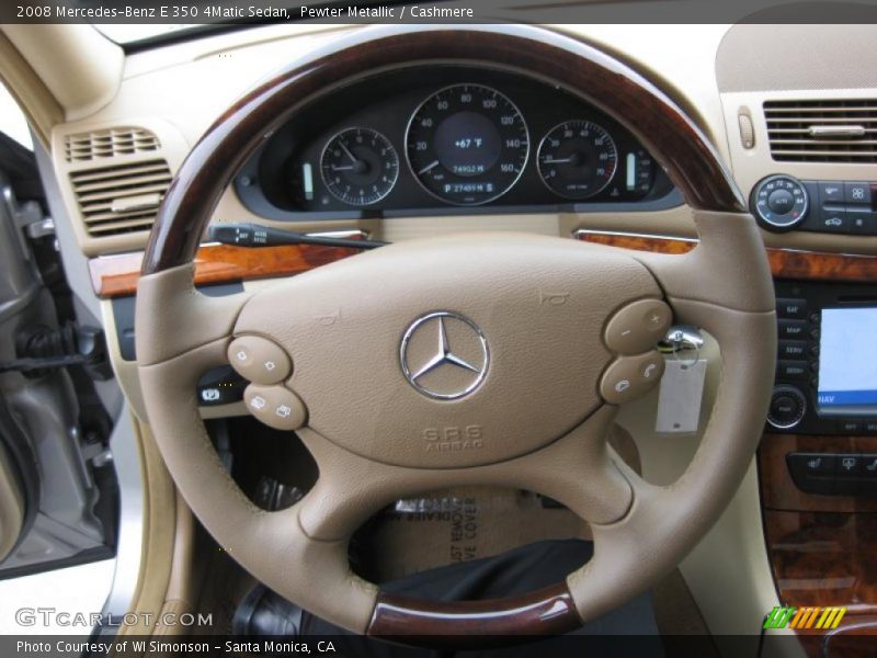 Pewter Metallic / Cashmere 2008 Mercedes-Benz E 350 4Matic Sedan