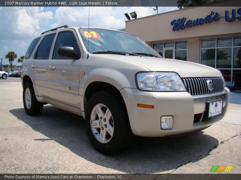 Light Sage Metallic / Pebble 2007 Mercury Mariner Hybrid 4WD