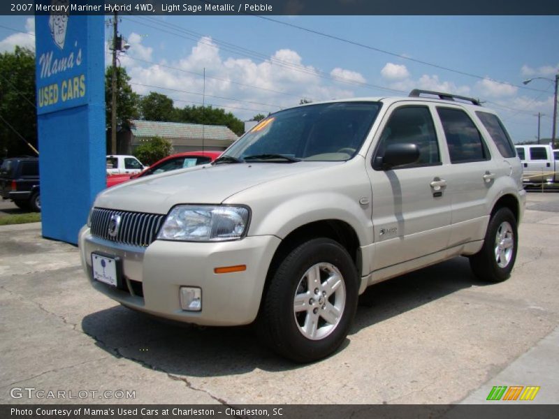 Light Sage Metallic / Pebble 2007 Mercury Mariner Hybrid 4WD