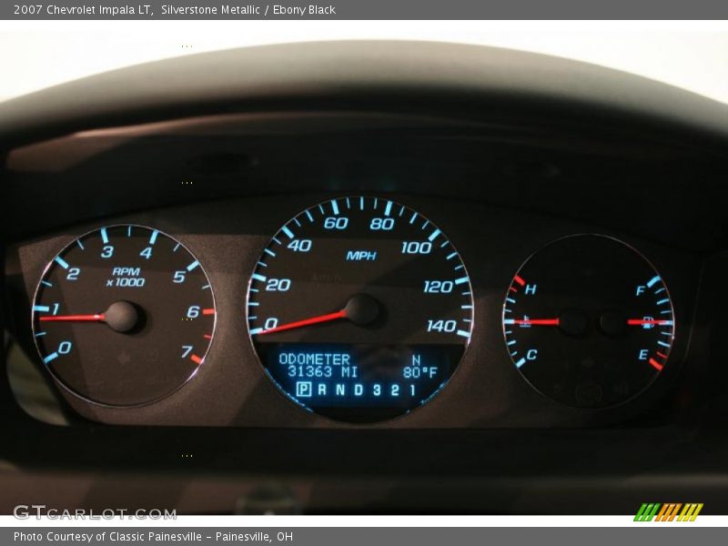 Silverstone Metallic / Ebony Black 2007 Chevrolet Impala LT