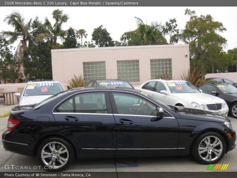 Capri Blue Metallic / Savanna/Cashmere 2008 Mercedes-Benz C 300 Luxury