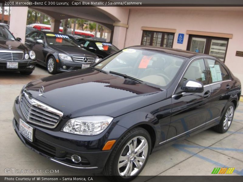 Capri Blue Metallic / Savanna/Cashmere 2008 Mercedes-Benz C 300 Luxury