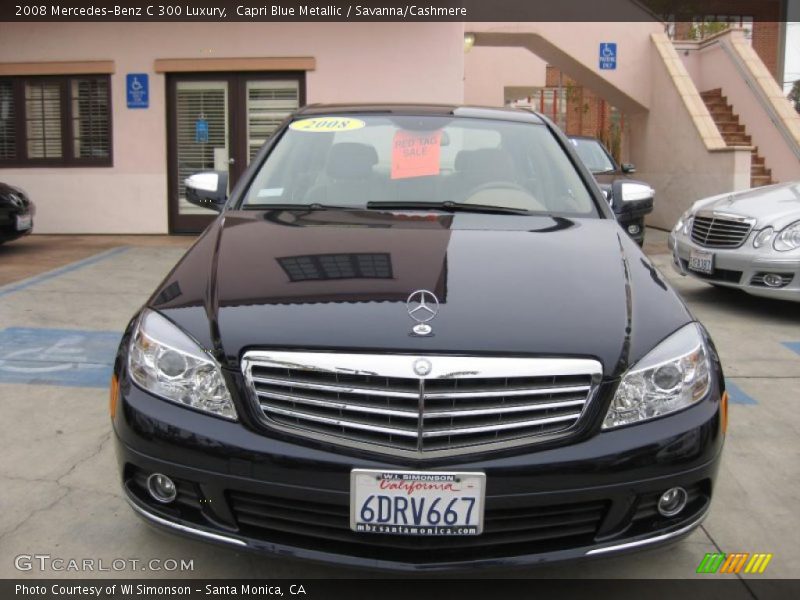 Capri Blue Metallic / Savanna/Cashmere 2008 Mercedes-Benz C 300 Luxury