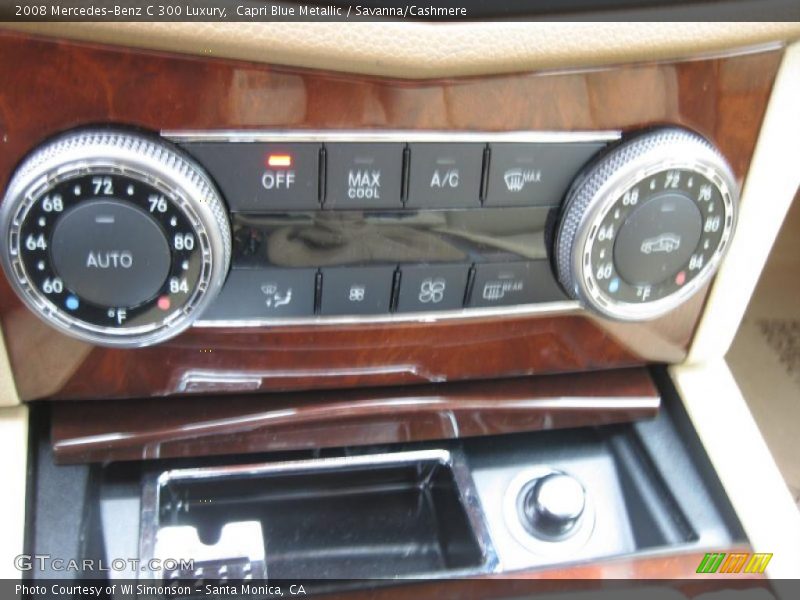 Capri Blue Metallic / Savanna/Cashmere 2008 Mercedes-Benz C 300 Luxury