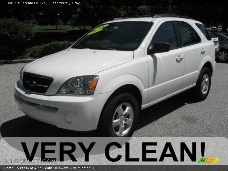 Clear White / Gray 2006 Kia Sorento LX 4x4
