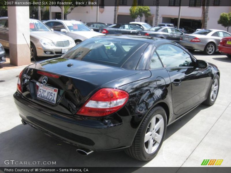 Black / Black 2007 Mercedes-Benz SLK 280 Roadster