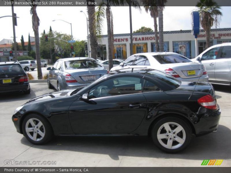 Black / Black 2007 Mercedes-Benz SLK 280 Roadster